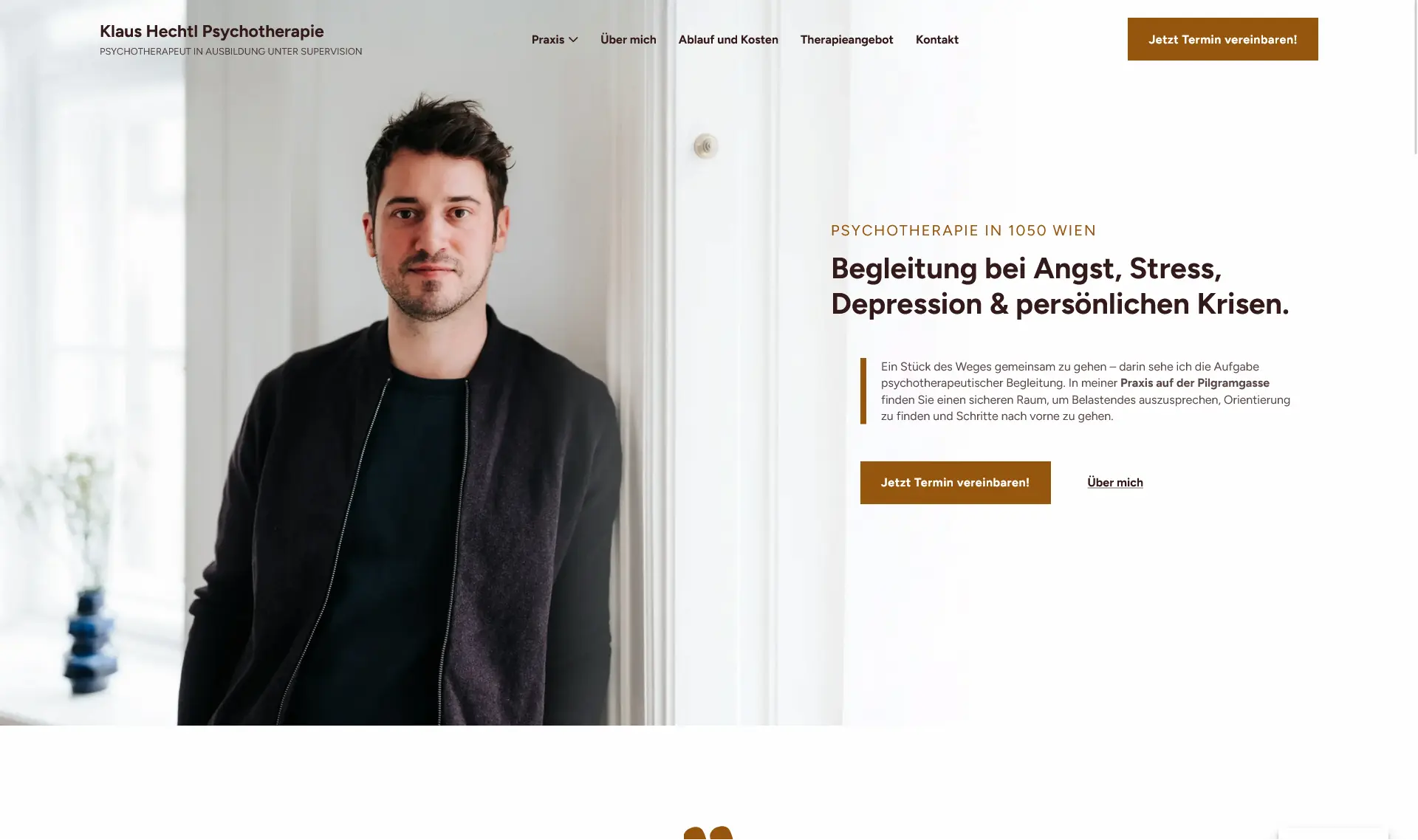 Webseite für Psychotherapiepraxis Hechtl aus Wien Marketing Psychotherapeuten Webdesign SEO Google Ads